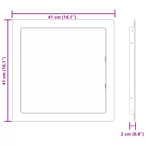  Hozzáférési panel Fehér Piros ABS Műanyag