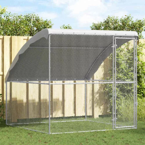  Csirkeketrec Ezüst 2 x 2 x 2 m Horganyzott acél