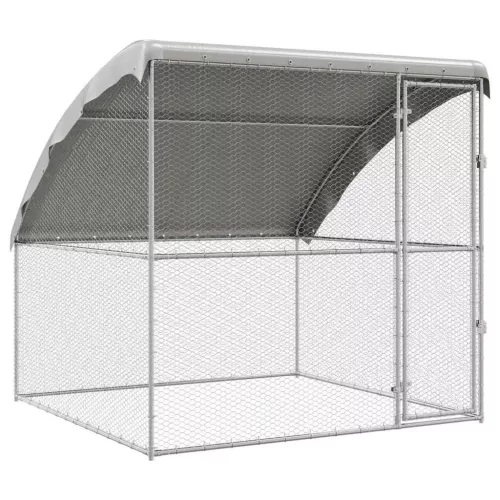  Csirkeketrec Ezüst 2 x 2 x 2 m Horganyzott acél