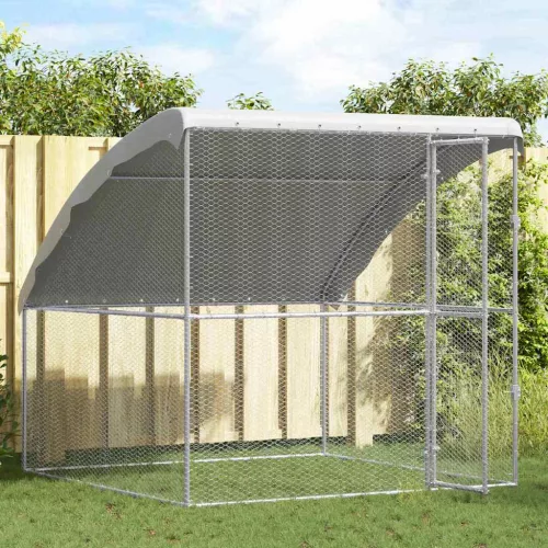  Csirkeketrec Ezüst 2 x 2 x 2 m Horganyzott acél