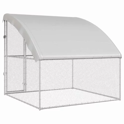 Csirkeketrec Ezüst 2 x 2 x 2 m Horganyzott acél