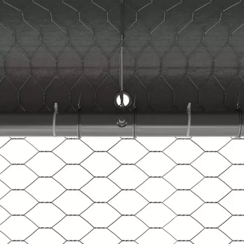  Csirkeketrec Ezüst 2 x 2 x 2 m Horganyzott acél