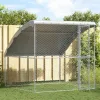  Kutyaház tárolóval Ezüst 2 x 2 x 2 m Acél