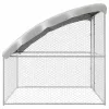  Kutyaház tárolóval Ezüst 2 x 2 x 2 m Acél