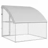  Kutyaház tárolóval Ezüst 2 x 2 x 2 m Acél