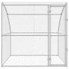  Kutyaház tárolóval Ezüst 2 x 2 x 2 m Acél