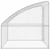  Kutyaház tárolóval Ezüst 2 x 2 x 2 m Acél