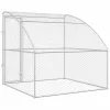  Kutyaház tárolóval Ezüst 2 x 2 x 2 m Acél