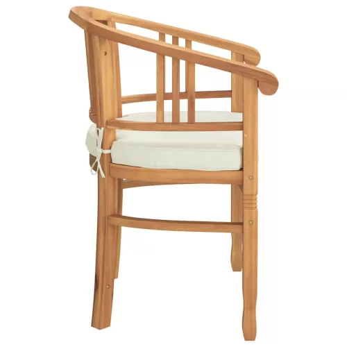  Kerti székek 2 pcs Barna 63 x 58 x 89 cm Tömör tíkfa