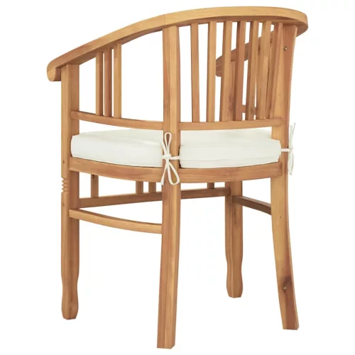  Kerti székek 2 pcs Barna 63 x 58 x 89 cm Tömör tíkfa