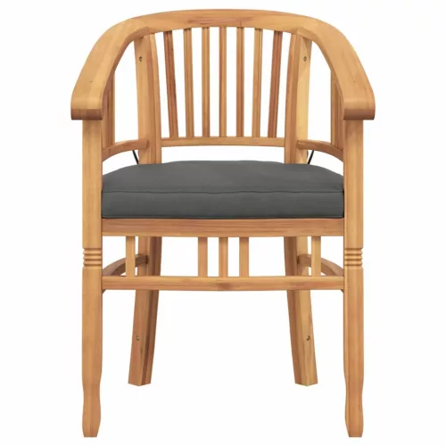  Kerti székek 2 pcs Barna 63 x 58 x 89 cm Tömör tíkfa