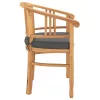  Kerti székek 2 pcs Barna 63 x 58 x 89 cm Tömör tíkfa