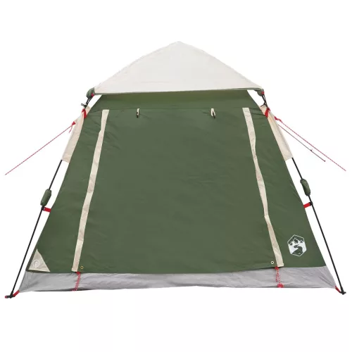  Azonnali sátor esővédővel 3 személyes gyorskioldóval Zöld