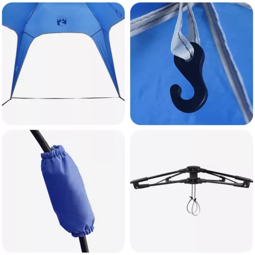  Azonnali sátor tárolóval Azure kék 260 x 260 x 185 cm Acél