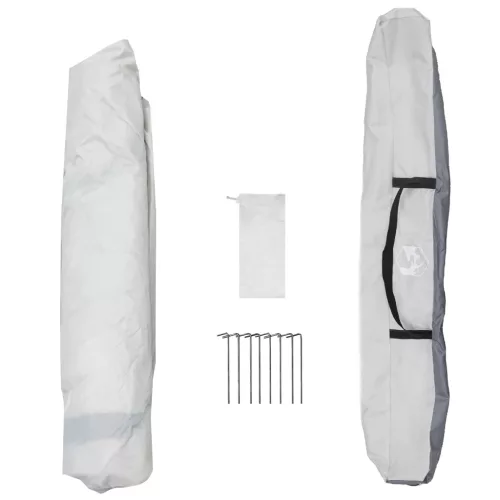  Azonnali sátor tárolóval Szürke 260 x 260 x 185 cm Acél