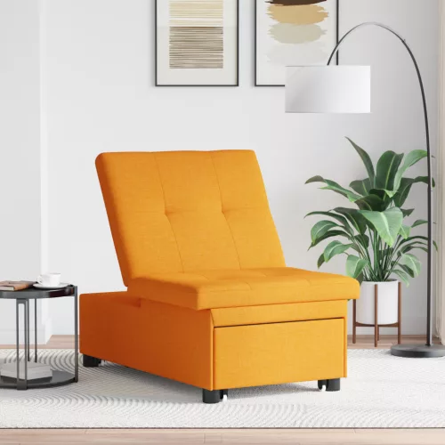  3 az 1-ben kihúzható kanapéágy sötét sárga szövetből