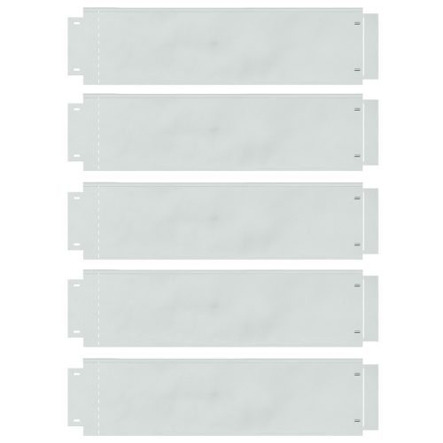  Pázsit Szegélyezések 5 db 25x100 cm Rugalmas Galvanizált Acél