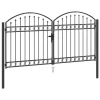  Kertkerítés Kapu Egyéb Szürke 300 x 150 cm Acél