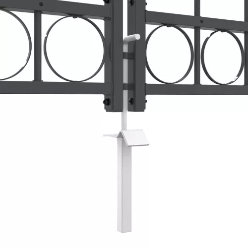  Kerti Kapu Íves Födelével Szürke 4 x 1,25 m Acél