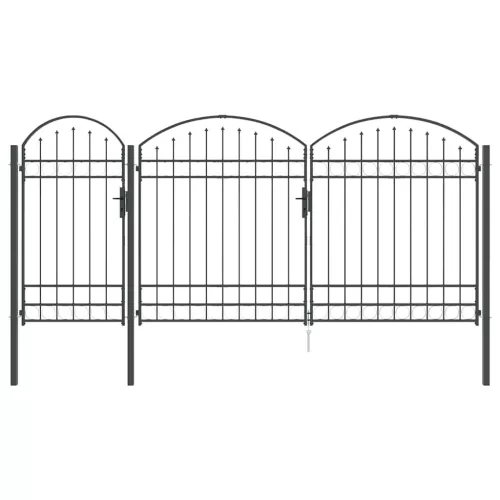  Kerti Kapu Íves Födelével Szürke 400 x 125 cm Acél