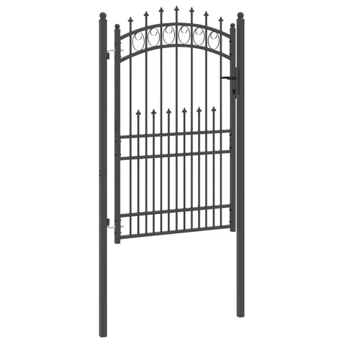  Kapu tüskékkel Szürke 200 x 100 cm Porszórt Acél