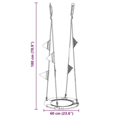  Fészek hinta Kék 60 x 60 x 180 cm Poliészter