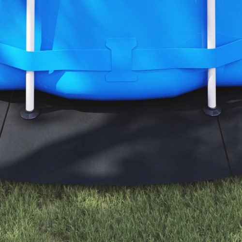  Kerek Medencefedő Fekete Polietilén Ø 550 cm Vízálló anyag