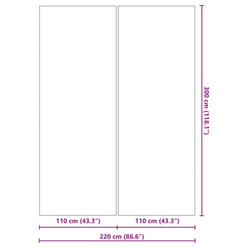  Négyszögletes Medencefedő Fekete PVC 300 x 220 cm Tartós