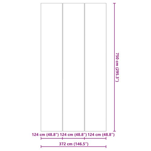  Négyszögletes medencefedél Fekete PVC 750 x 372 cm Vízálló