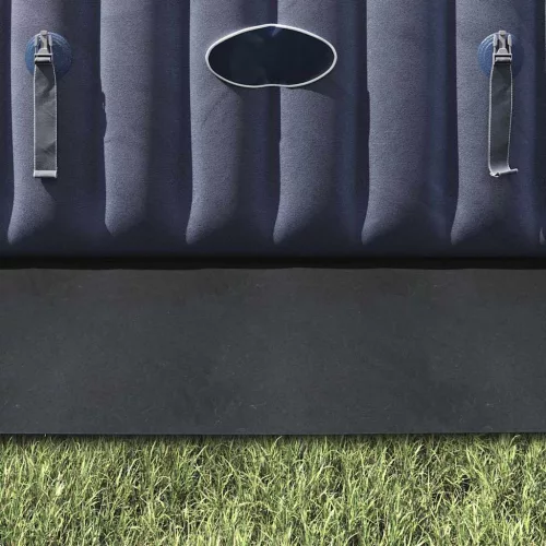  Medence alatlappal Fekete 274 x 274 cm Nem szőtt textil