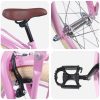  Gyerek Bicikli 18 Hüvelyk 5-7 éves korig Világos Rózsaszín