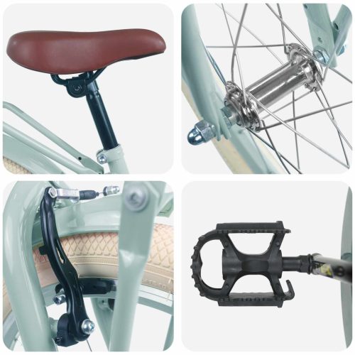  Gyerek Bicikli 18 Hüvelyk 5-7 éves korig Világos zöld