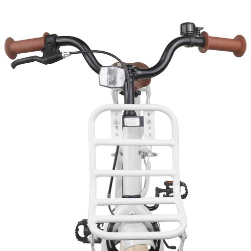  Gyerek Bicikli 18 Hüvelyk 5-7 éves korig Fehér