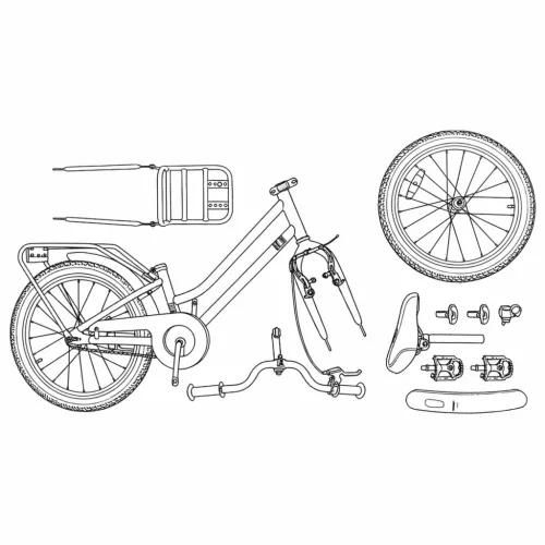  Gyerek Bicikli 18 Hüvelyk 5-7 éves korig Világoskék