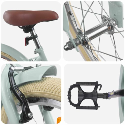  Gyerek Bicikli 18 Hüvelyk 5-7 éves korig Világos zöld