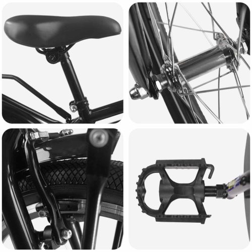  Gyerek Bicikli 20 Hüvelyk 6-11 éves korig ajánlott Fekete