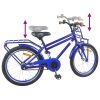  Gyerek Bicikli 18 Hüvelyk 5-7 éves korig Sötét kék