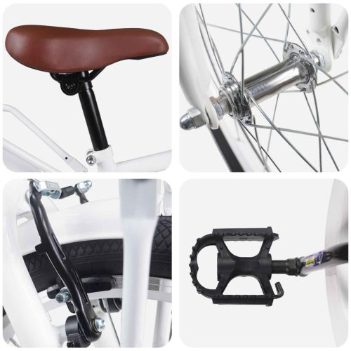  Gyerek Bicikli 22 Hüvelyk 7-12 éves korig Fehér