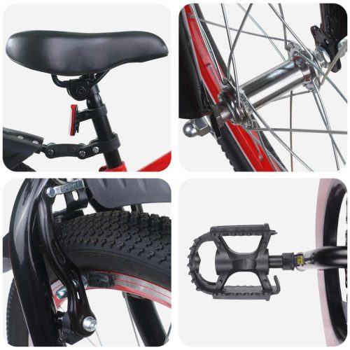  Gyerek Bicikli 18 Hüvelyk 5-7 éves korig Kék Fekete