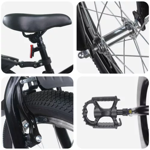  Gyerek Bicikli 20 Hüvelyk 6-11 éves korig ajánlott Fekete