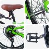  Gyerek Bicikli 24 Hüvelyk 6-Speed 8-12 éves korig Zöld