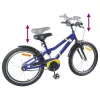  Gyerek Bicikli 20 Hüvelyk 6-11 éves korig ajánlott Kék Fekete