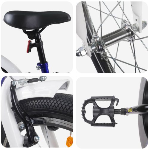  Gyerek Bicikli 24 Hüvelyk 8-12 éves korig Kék Fehér