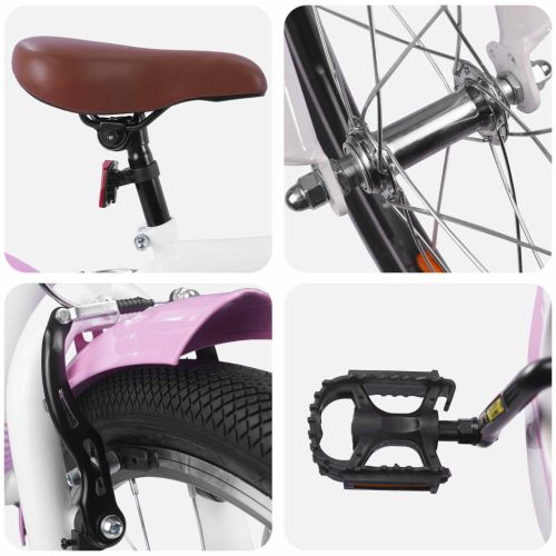  Gyerek Bicikli 24 Hüvelyk 8-12 éves korig Világos Rózsaszín