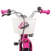  Gyerek Bicikli 18 Hüvelyk 5-7 éves korig Sötét rózsaszín