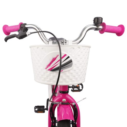  Gyerek Bicikli 18 Hüvelyk 5-7 éves korig Sötét rózsaszín