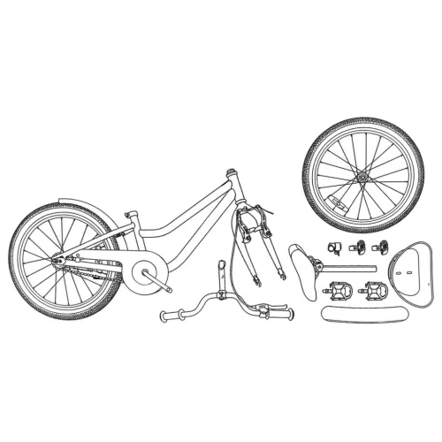  Gyerek Bicikli 20 Hüvelyk 6-11 éves korig ajánlott Fehér