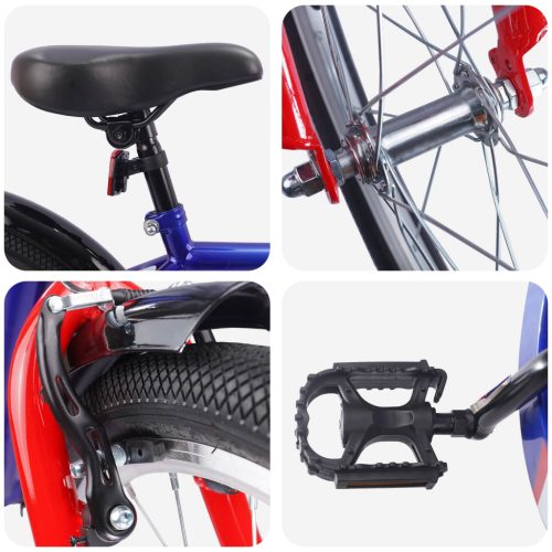  Gyerek Bicikli 18 Hüvelyk 5-7 éves korig Sötét kék