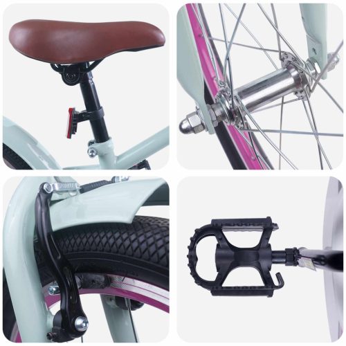  Gyerek Bicikli 18 Hüvelyk 5-7 éves korig Világos zöld