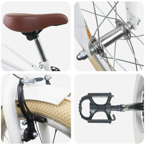  Gyerek Bicikli 24 Hüvelyk 8-12 éves korig Fehér